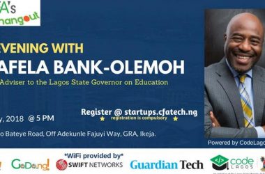 July Edition of CFA’s Startups Hangout to Feature Code Lagos Founder, Obafela Bank-Olemoh