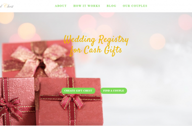 wedding registry for cash gifts