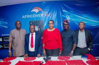 From the left. Mr. Solomon Egbeleye Ed, Finance,:Operations, Casmir C Azubuike MD:CEO, Mrs Motunrayo Fagbemi, Marketing Coordinator, Victor Olawale Ojedele Head Underwriting