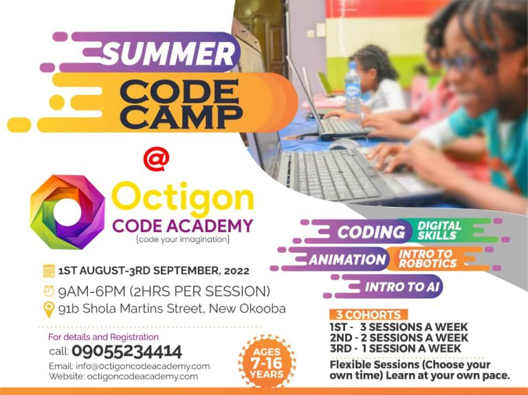 Worried about your child’s future? Here are 5 Ed-Tech summer camps to check out., Octigon Code Academy