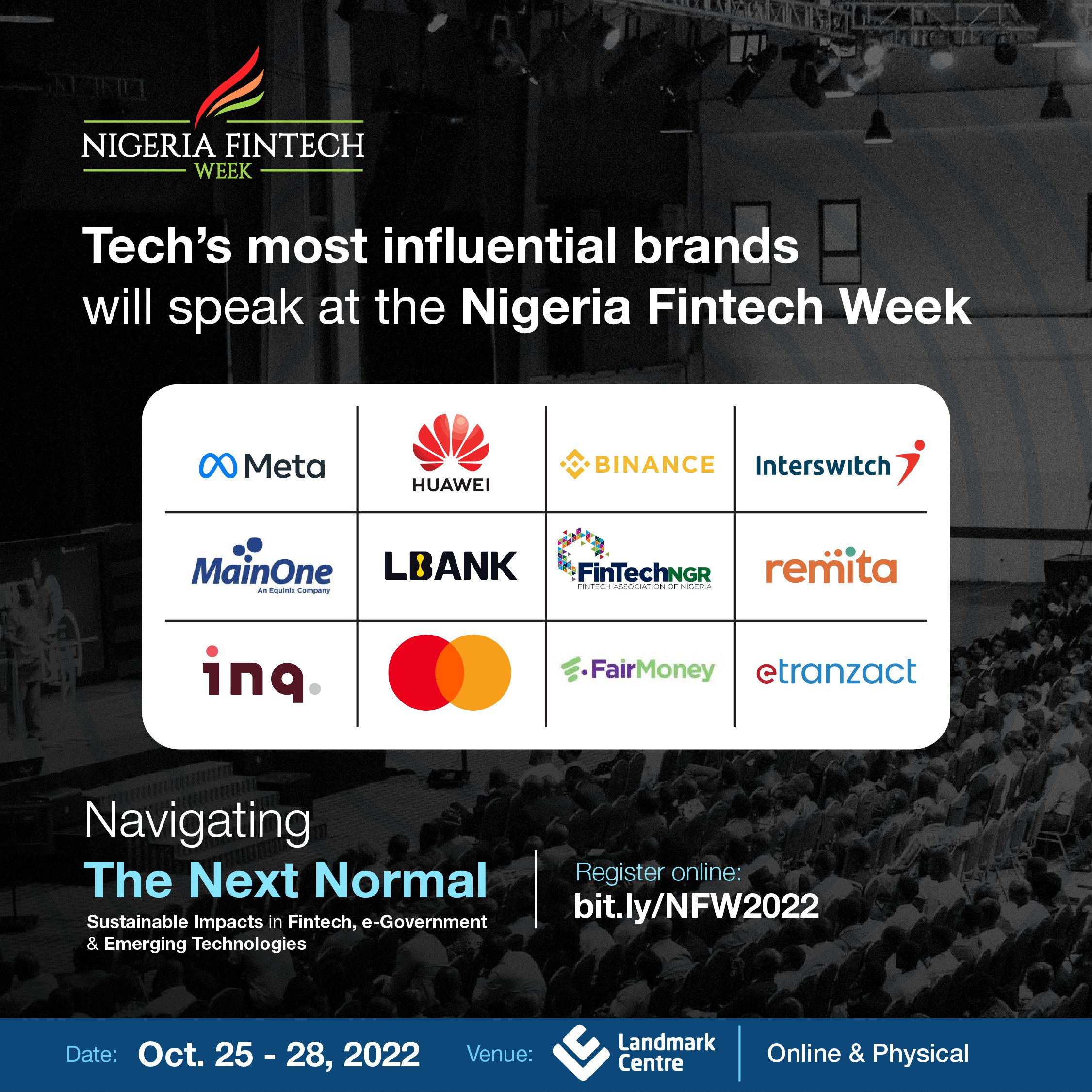 Nigeria Fintech Week 2022 kicks off October 25 to 28, unveils speakers, unique benefits and side attractions