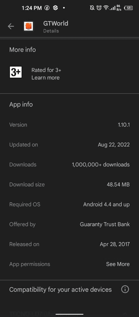 Gt Bank App - GTWorld 