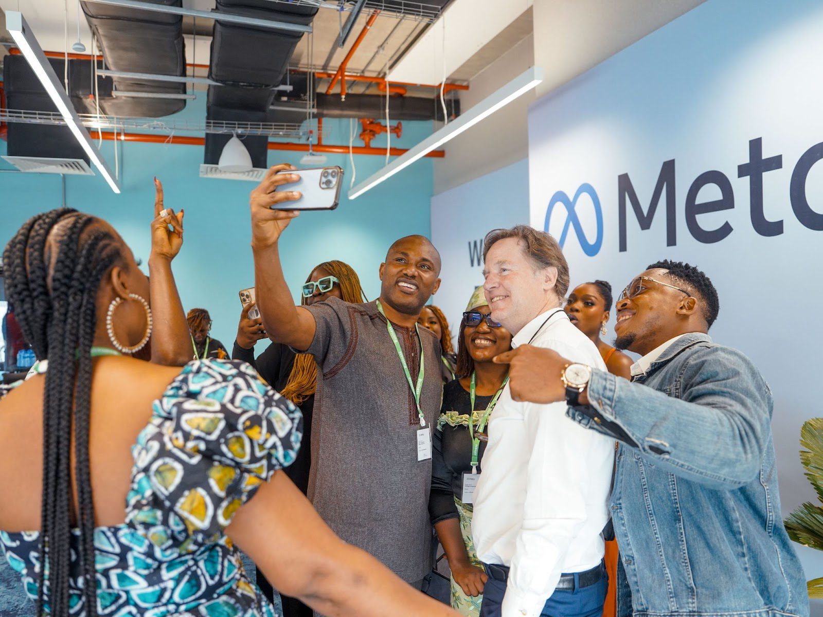 Meta’s President of Global Affairs, Nick Clegg, meets with young innovators in Lagos 