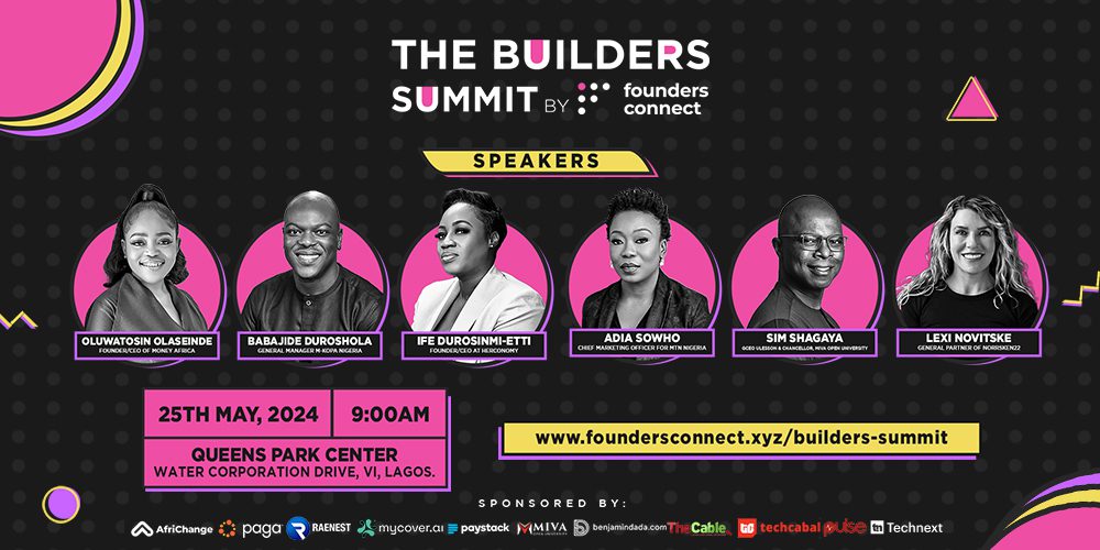 Founders Connect Live returns with The Builders Summit in Lagos