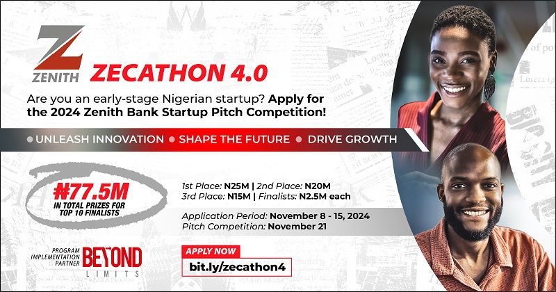 Zenith Bank's Zecathon Returns for 4th Edition with Over ₦70 Million Cash Prizes