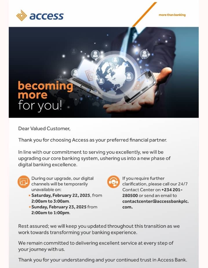 Access Bank statement