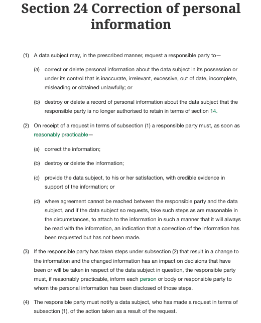 South Africa’s Protection of Personal Information Act (POPIA)