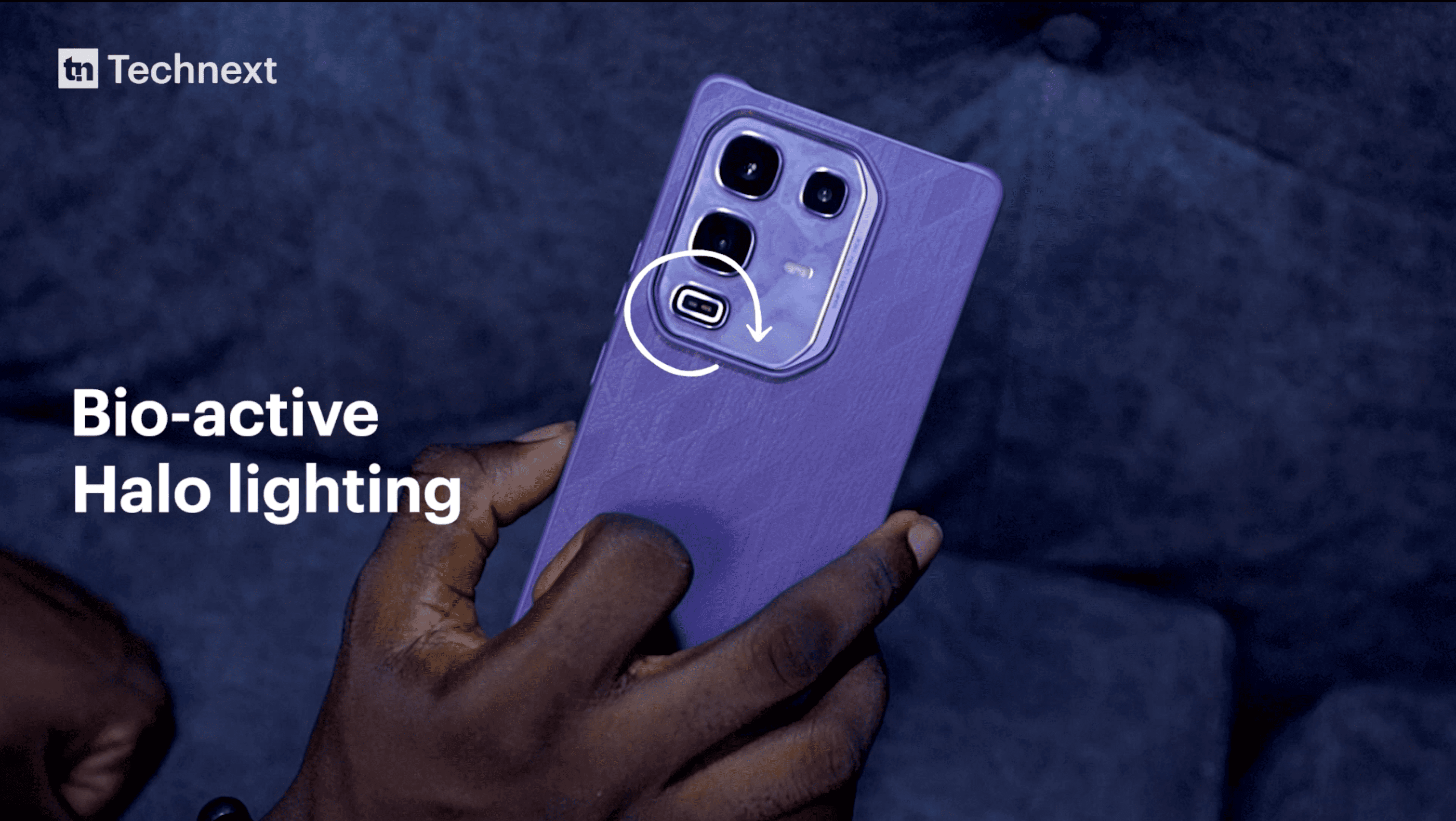 The Infinix Note 50 pro has a Bio-active Halo Light, a glowing ring that activates for calls, notifications, and charging