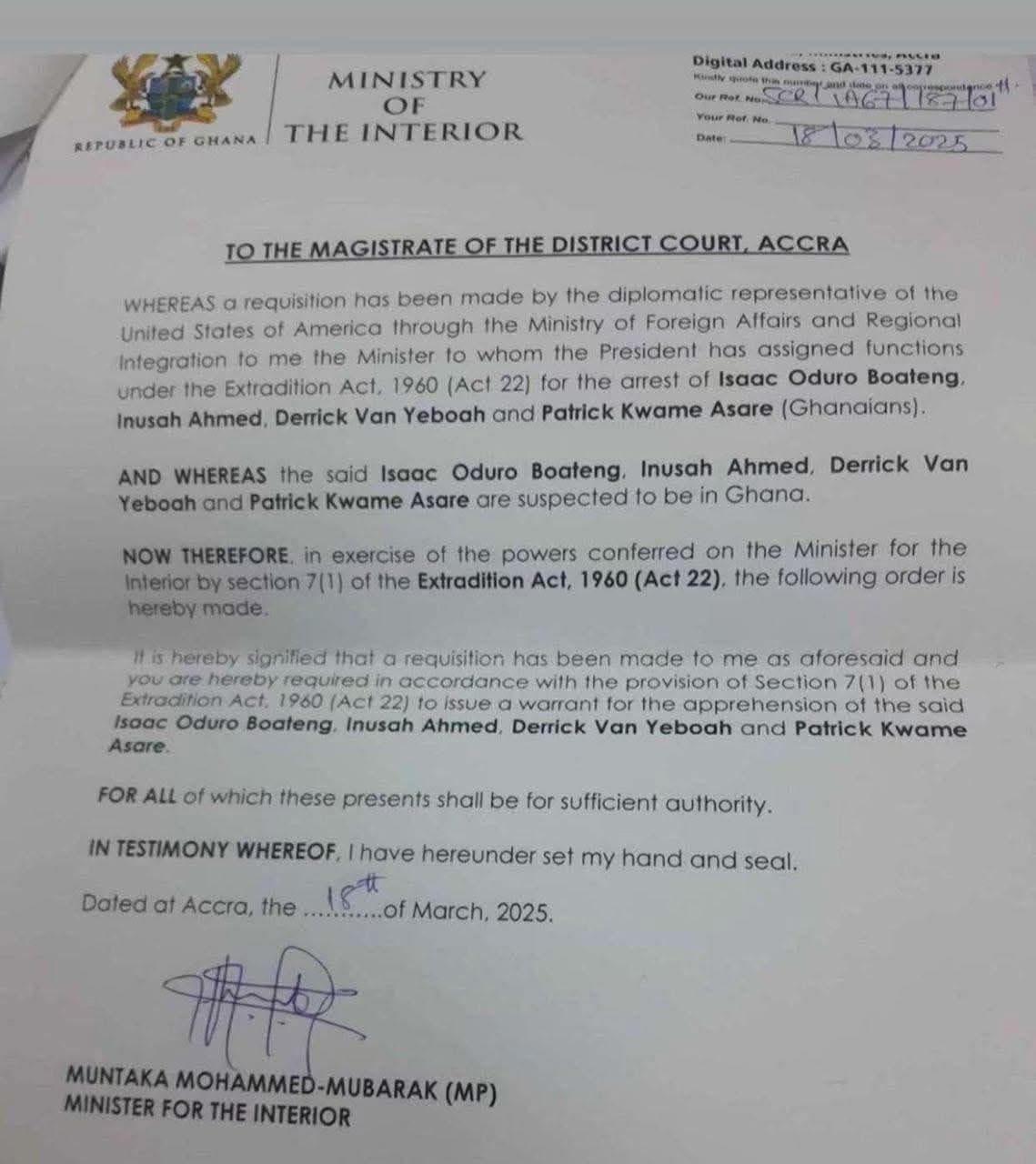 Extradition request for Ghanaian cybercrime syndicate 