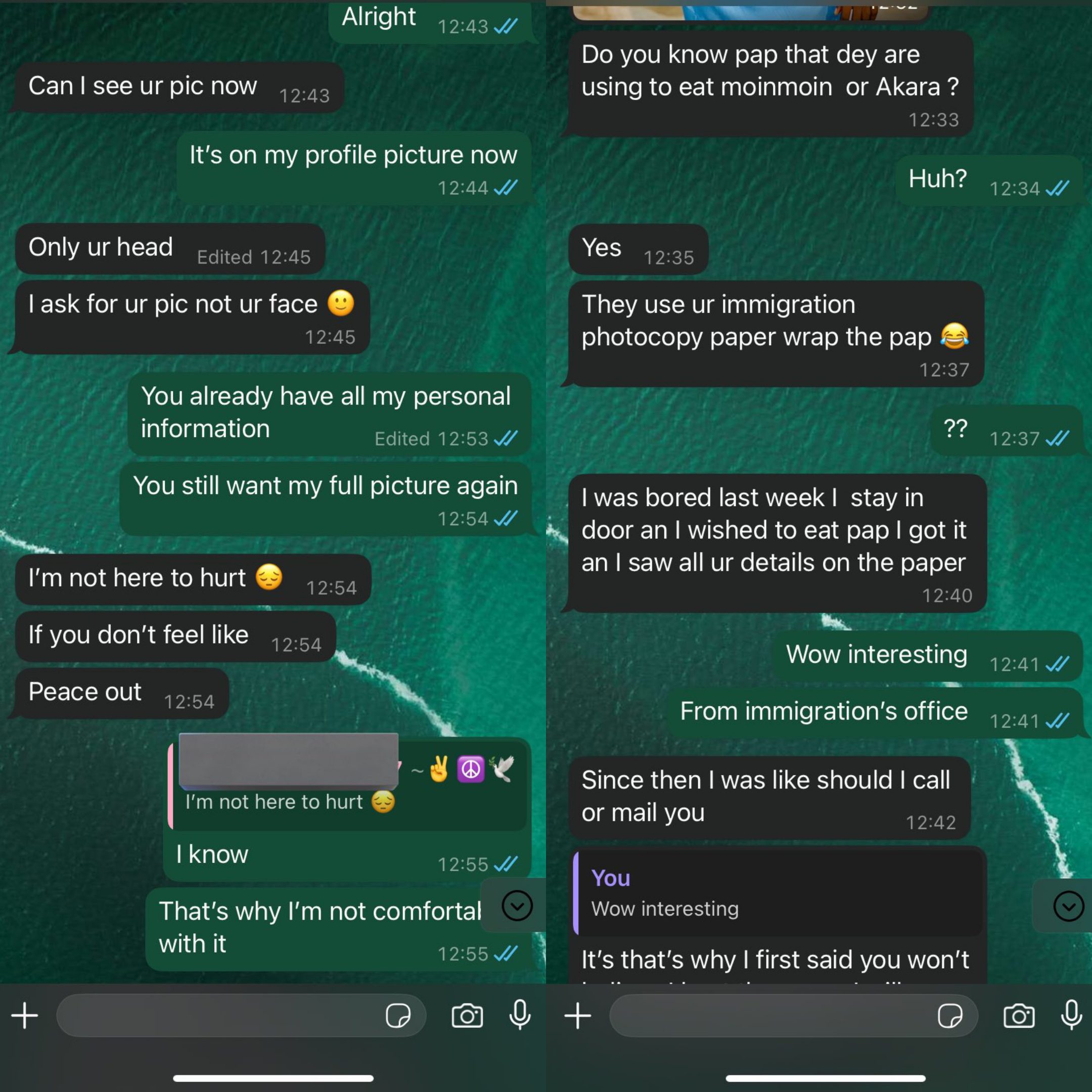 Oluwadamisi Awe's NIS slip 