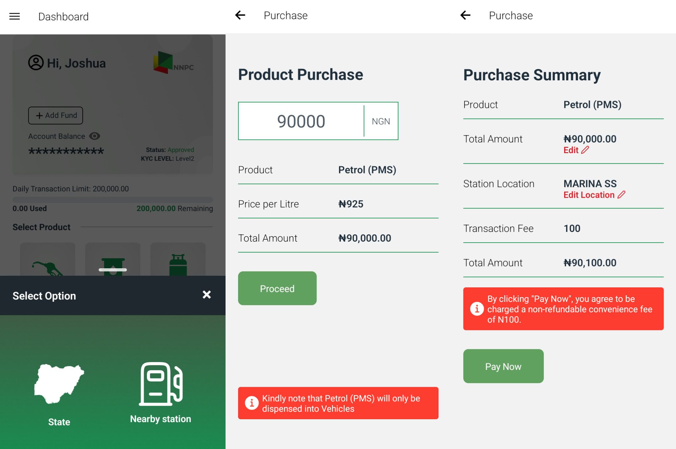 A step-by-step guide on navigating the NNPC Fuel App