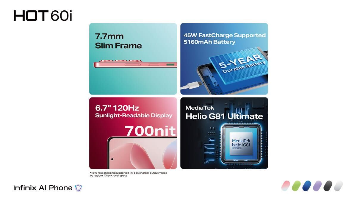 Infinix Launches the HOT 60i in Nigeria: Slim, Smart, and Built to Power Your Hustle