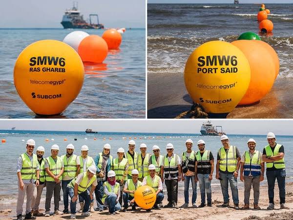 SEA-ME-WE-6 subsea cable completes key landings in Egypt, boosting global connectivity

