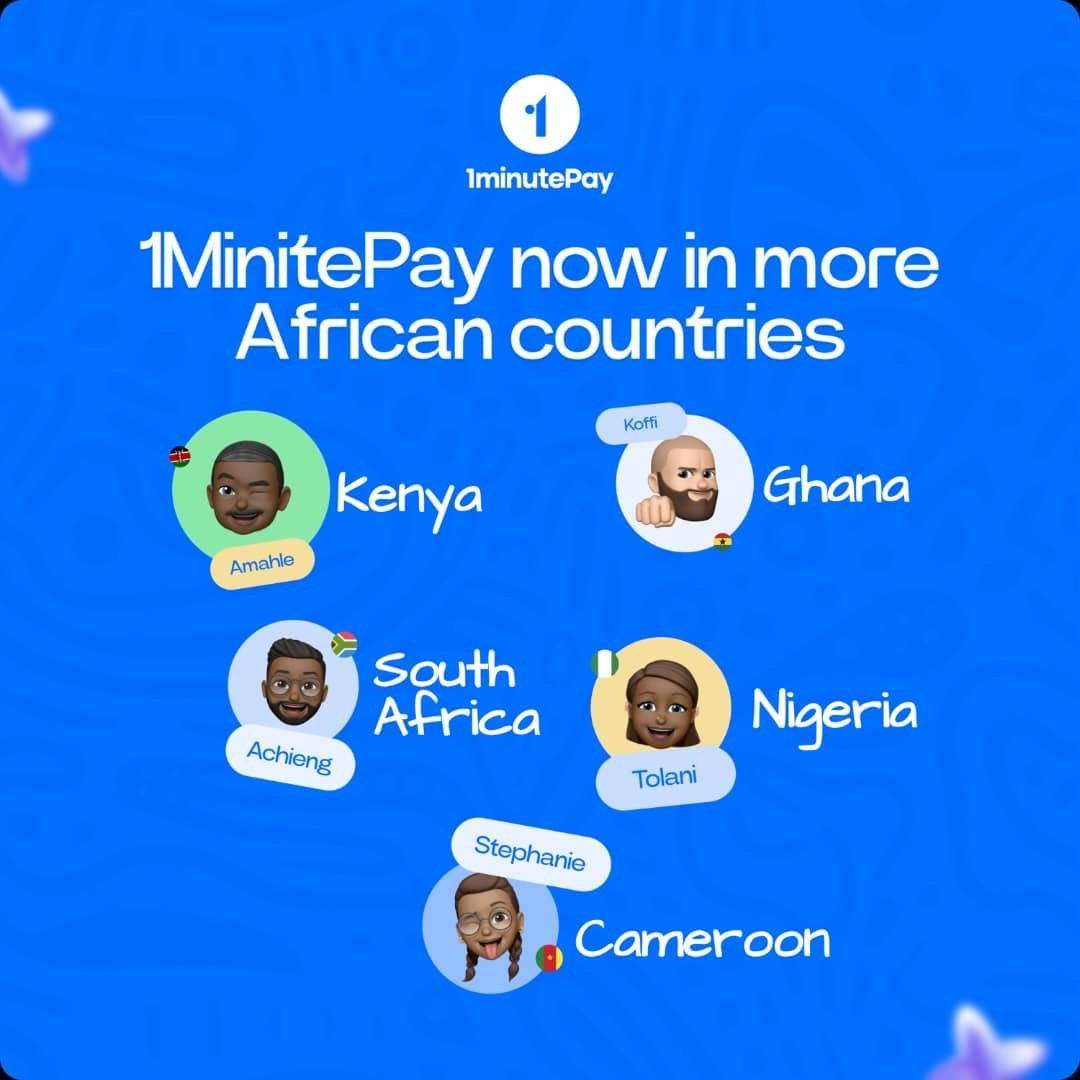 1MinutePay announces strategic rebranding and major service expansion to Kenya, Cameroon and South Africa