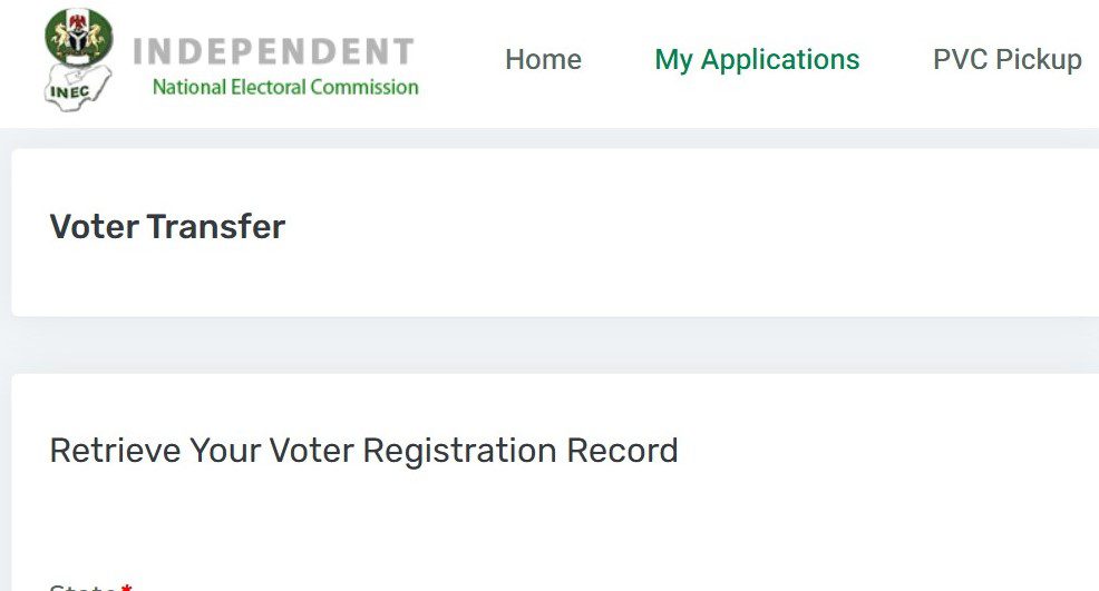 INEC CVR - Vote Transfer