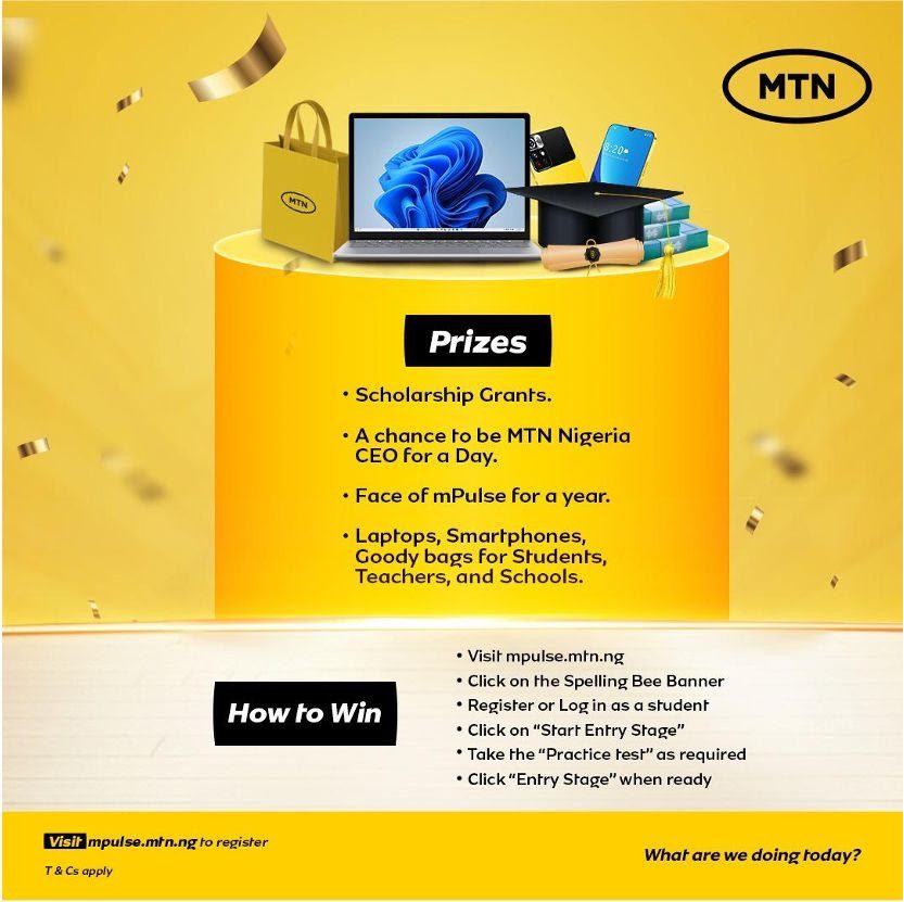 MTN launches seventh edition of mPulse Spelling Bee