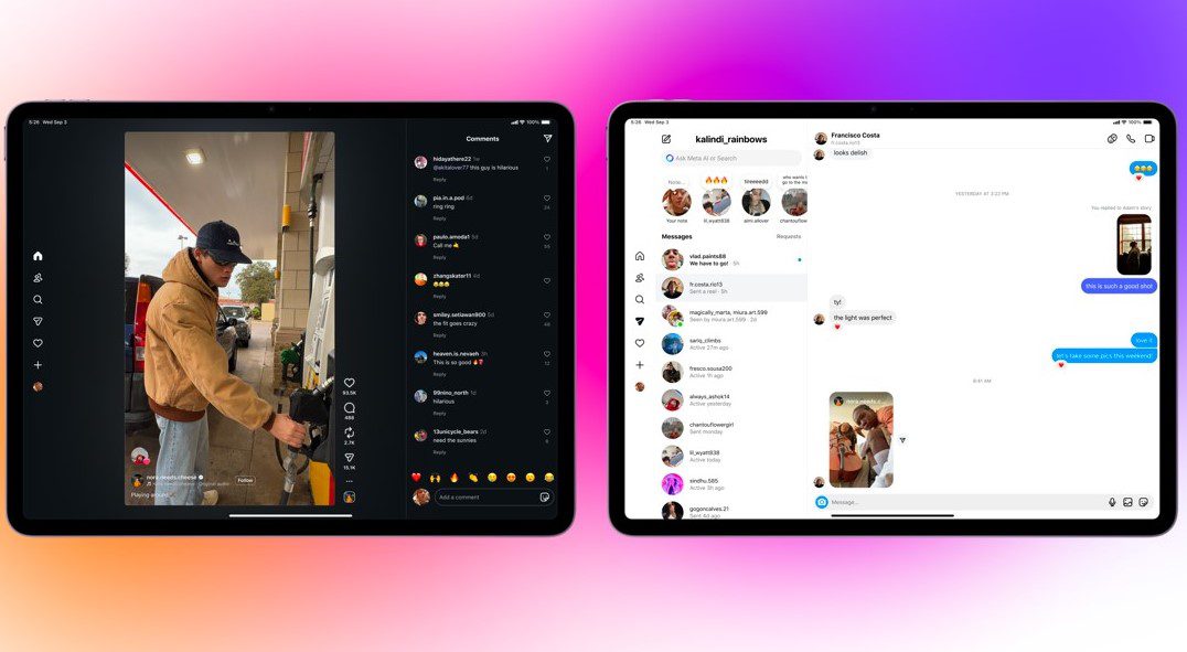Comments and new DMs Layout 