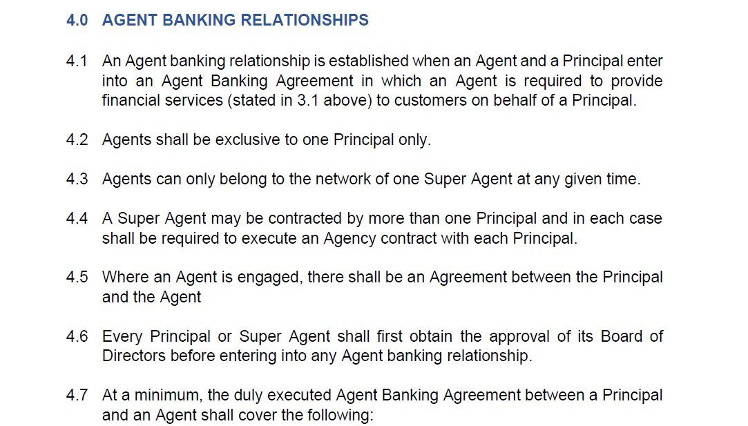 CBN-Agent Banking Relationship