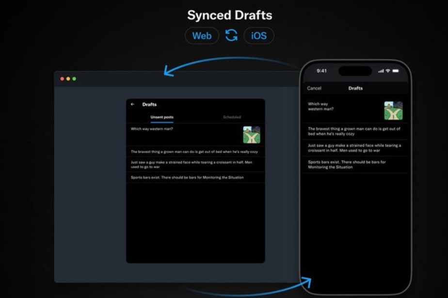 Synced Drafts on X