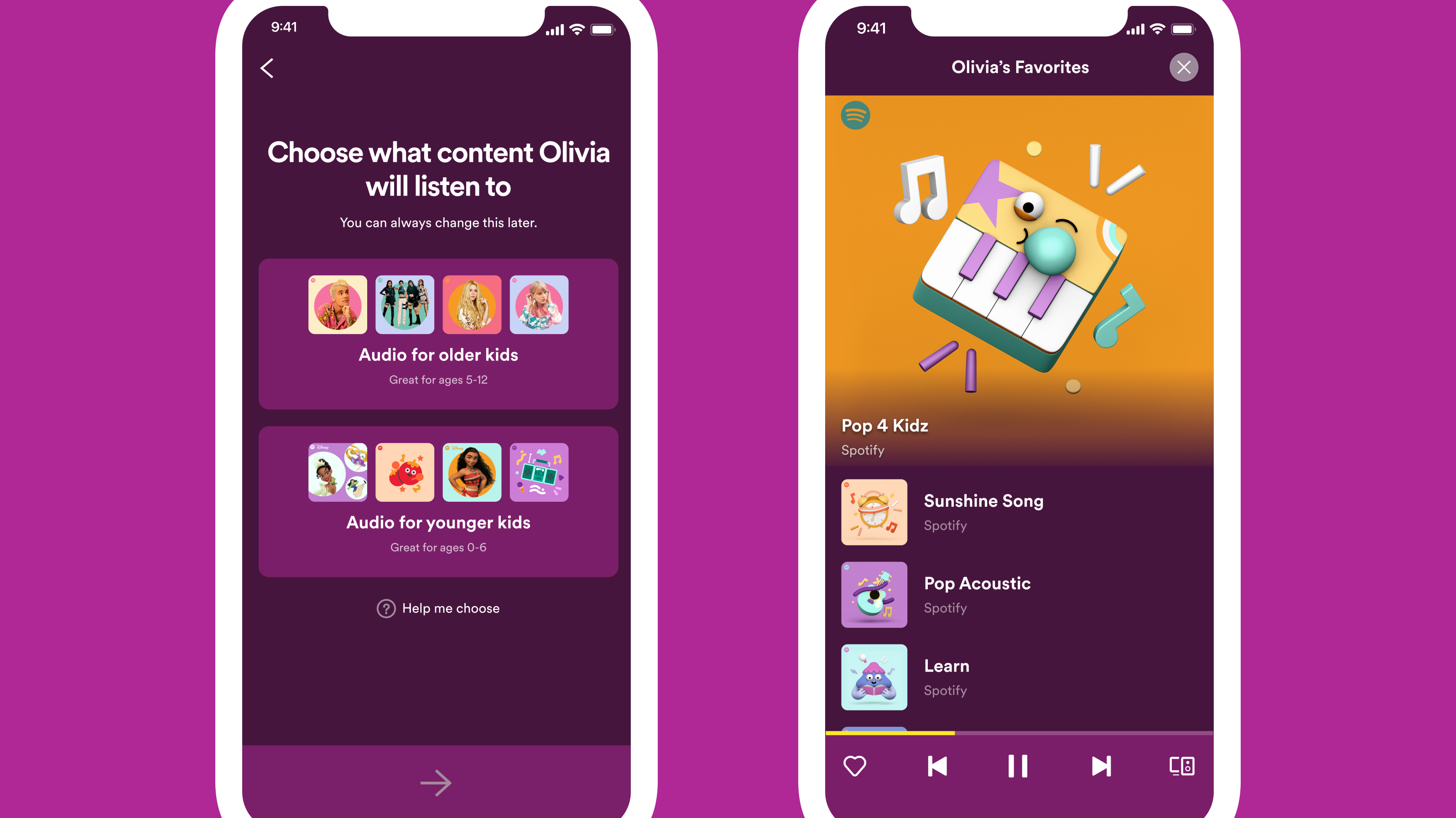 Spotify Managed Accounts for kids