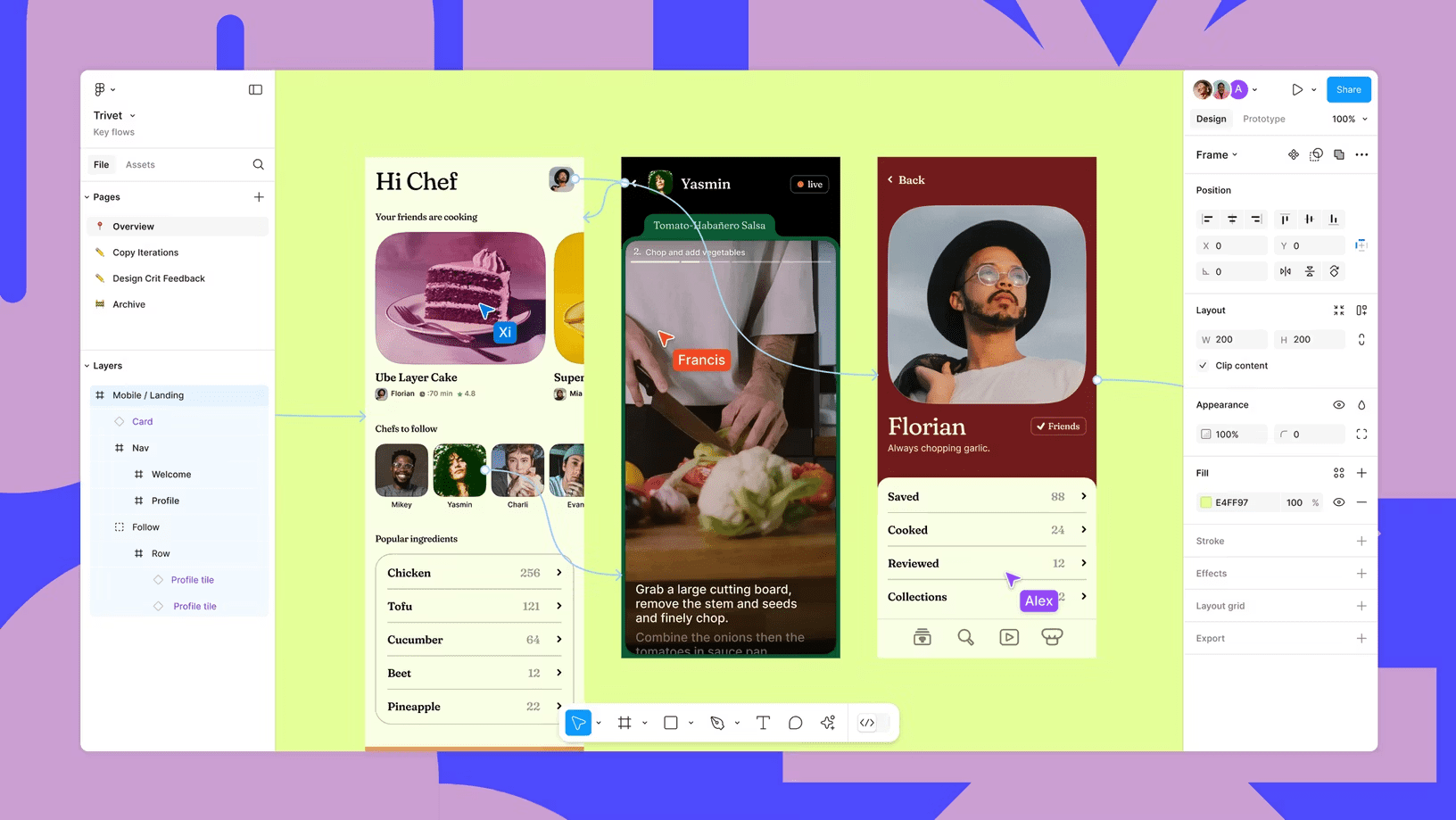 Figma interface