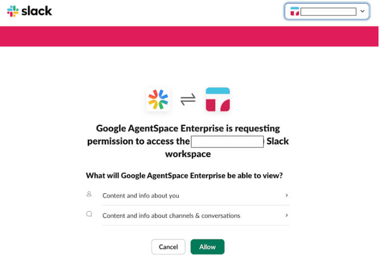 Google Slack Workspace