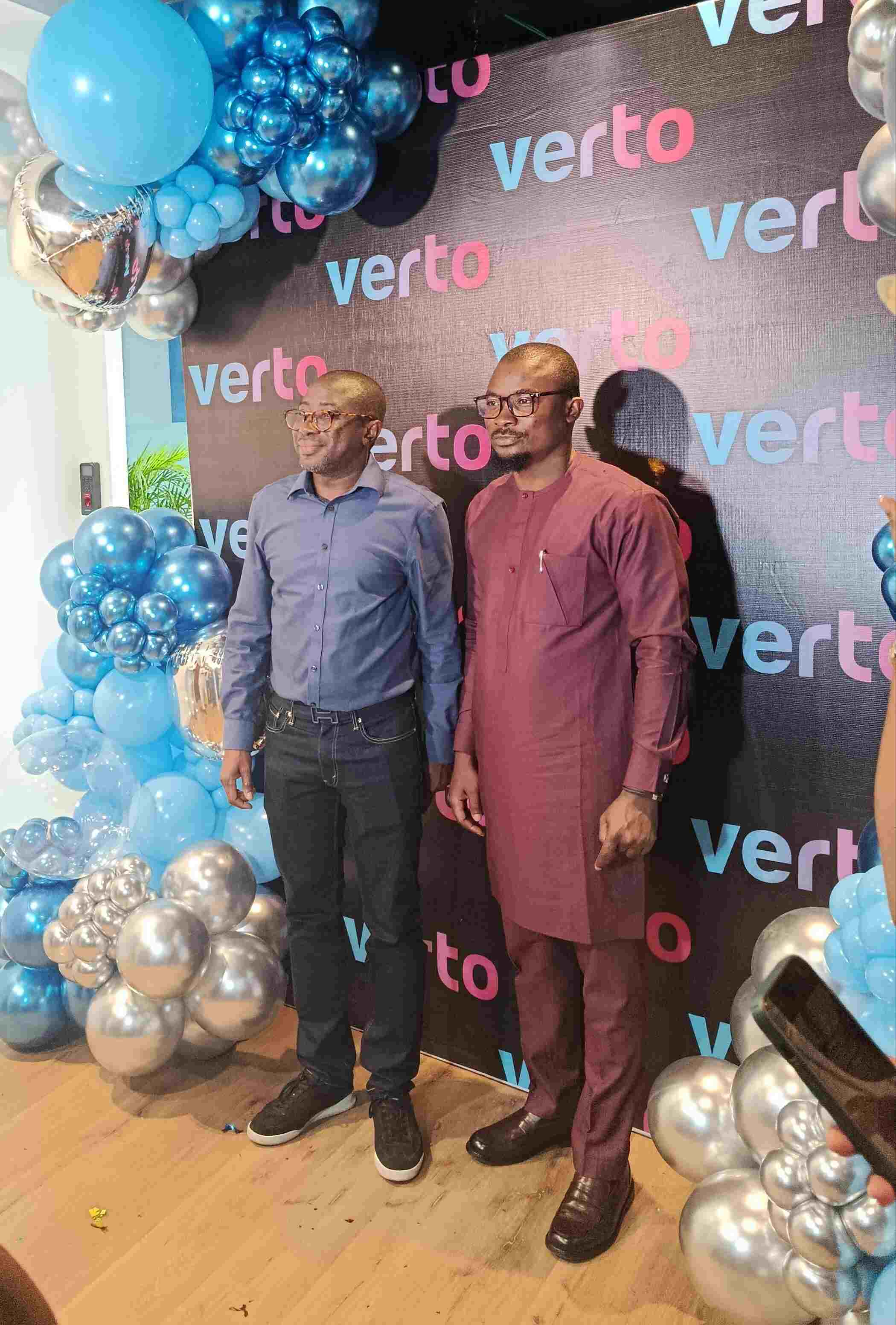 Ola Oyetayo, co-founder and CEO of Verto and Austin Okpagu, Country Director for Verto Nigeria