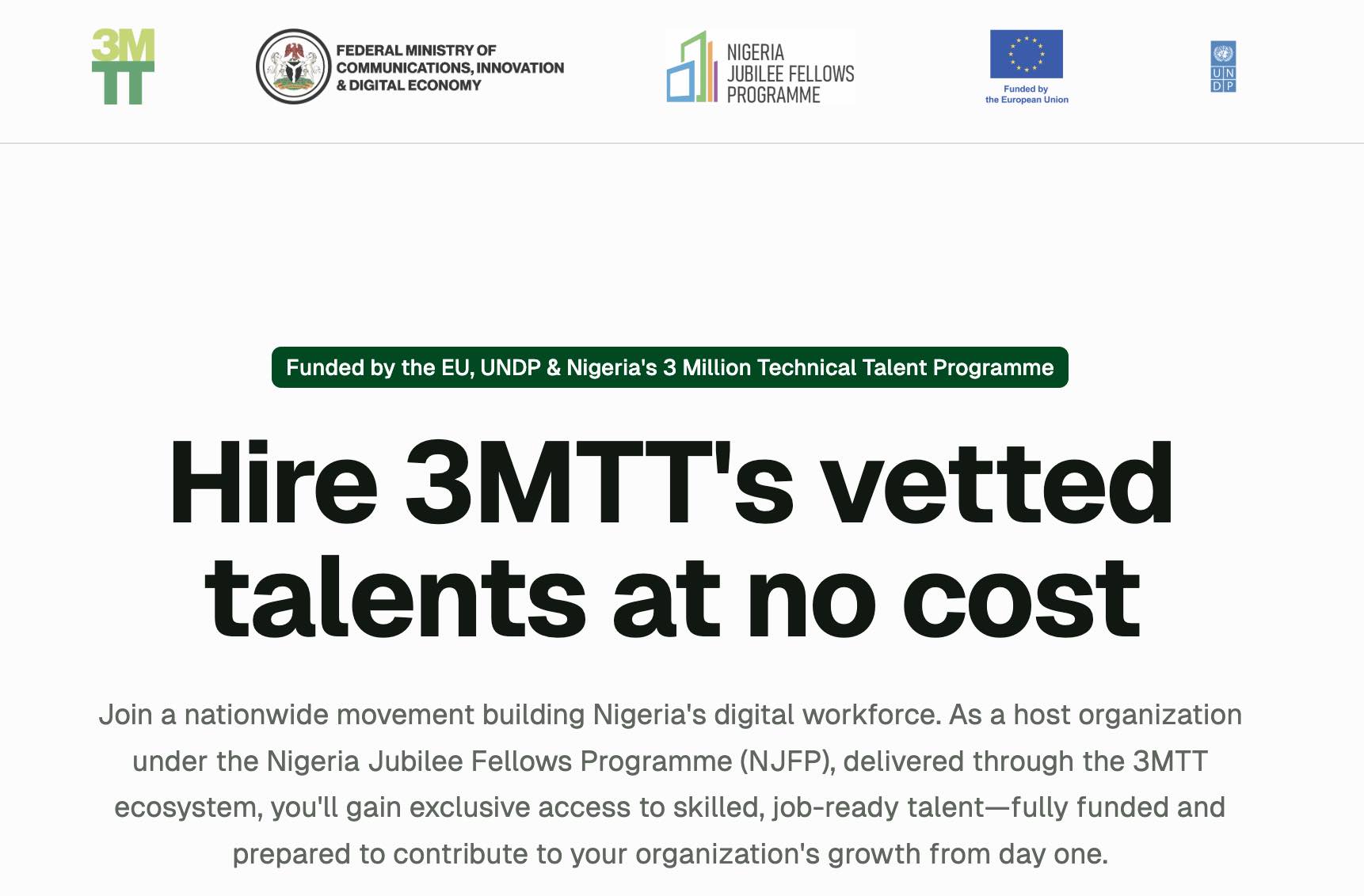 3MTT: Ministry launches portal to connect employers with vetted trainees