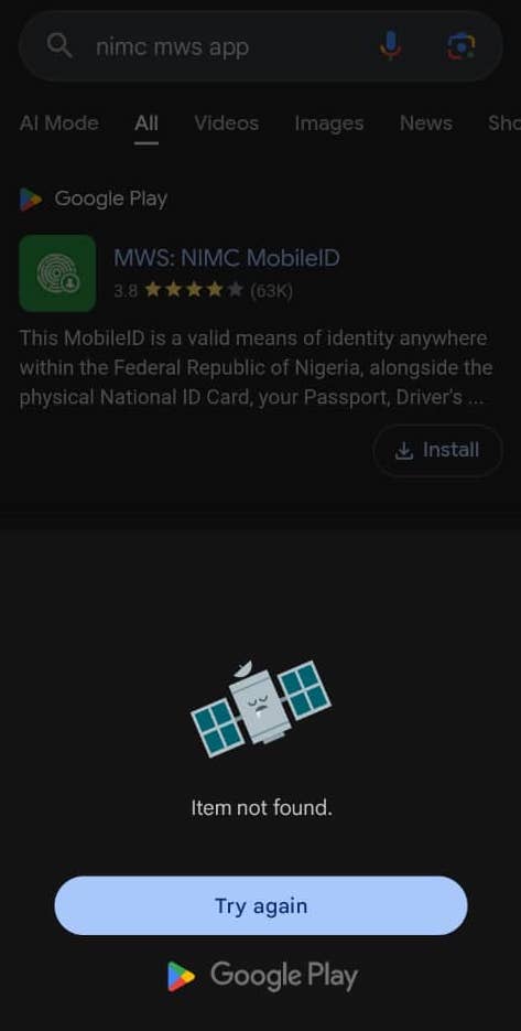 Nigeria ID verification is offline