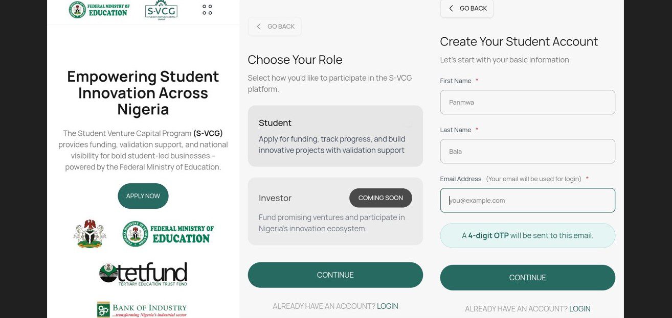 Complete guide to applying for the FG’s N50 million student venture capital grant