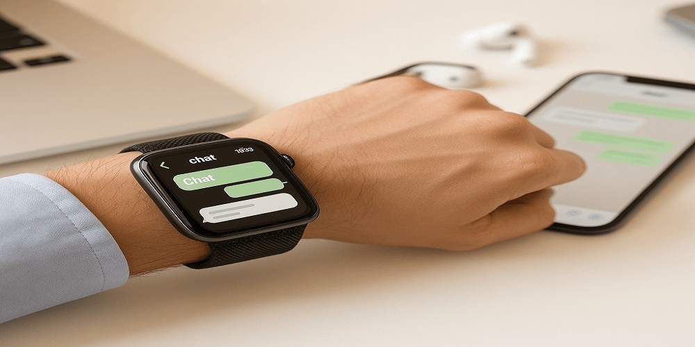 WhatsApp on Apple Watch & iPhone. JPG