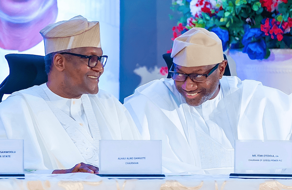 Aliko Dangote and Femi Otedola