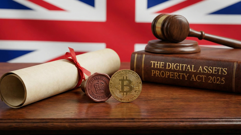 King Charles assents to the Property Act, officially recognising crypto as property in the UK