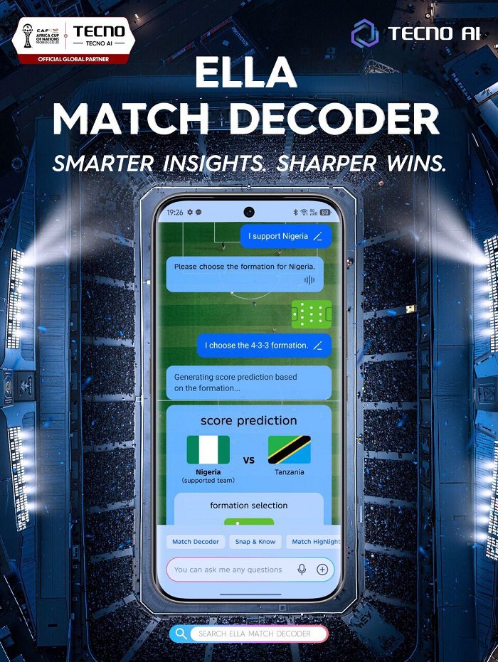 CAN 2025 : TECNO lance des fonctionnalités d'IA pour offrir une nouvelle expérience aux fans de football