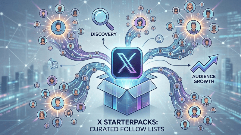 How X Starterpacks, a platform-curated follow lists could reshape discovery and audience growth