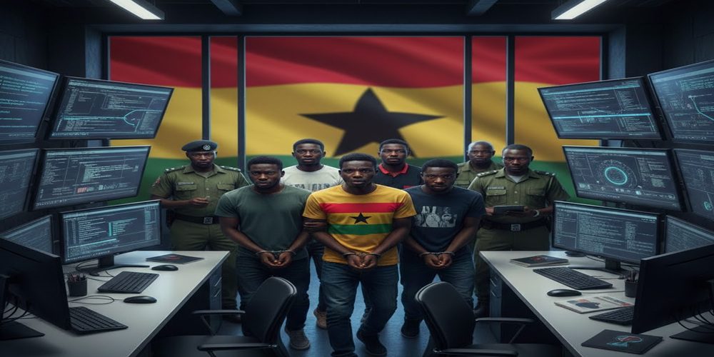 Ghanaian authorities arrest 9 Nigerians running cyber-crime networks in Accra