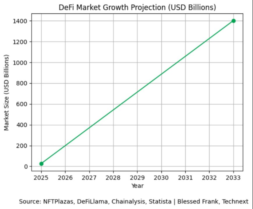 DeFi set to hit $1.4 trillion by 2033 as Real-World Assets grow