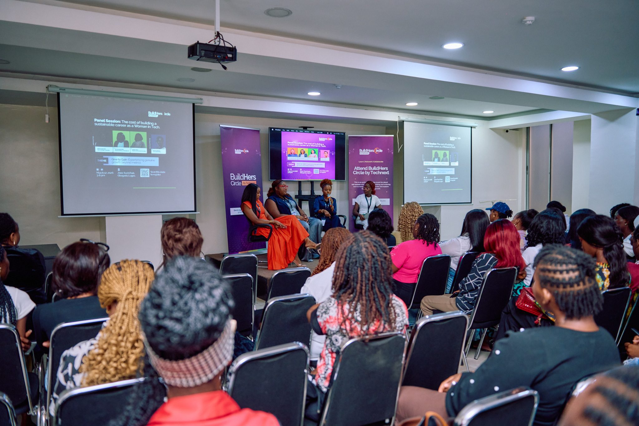 Detiem Taiwo urges women in tech at BuildHers Circle to embrace constructive criticism for genuine career growth