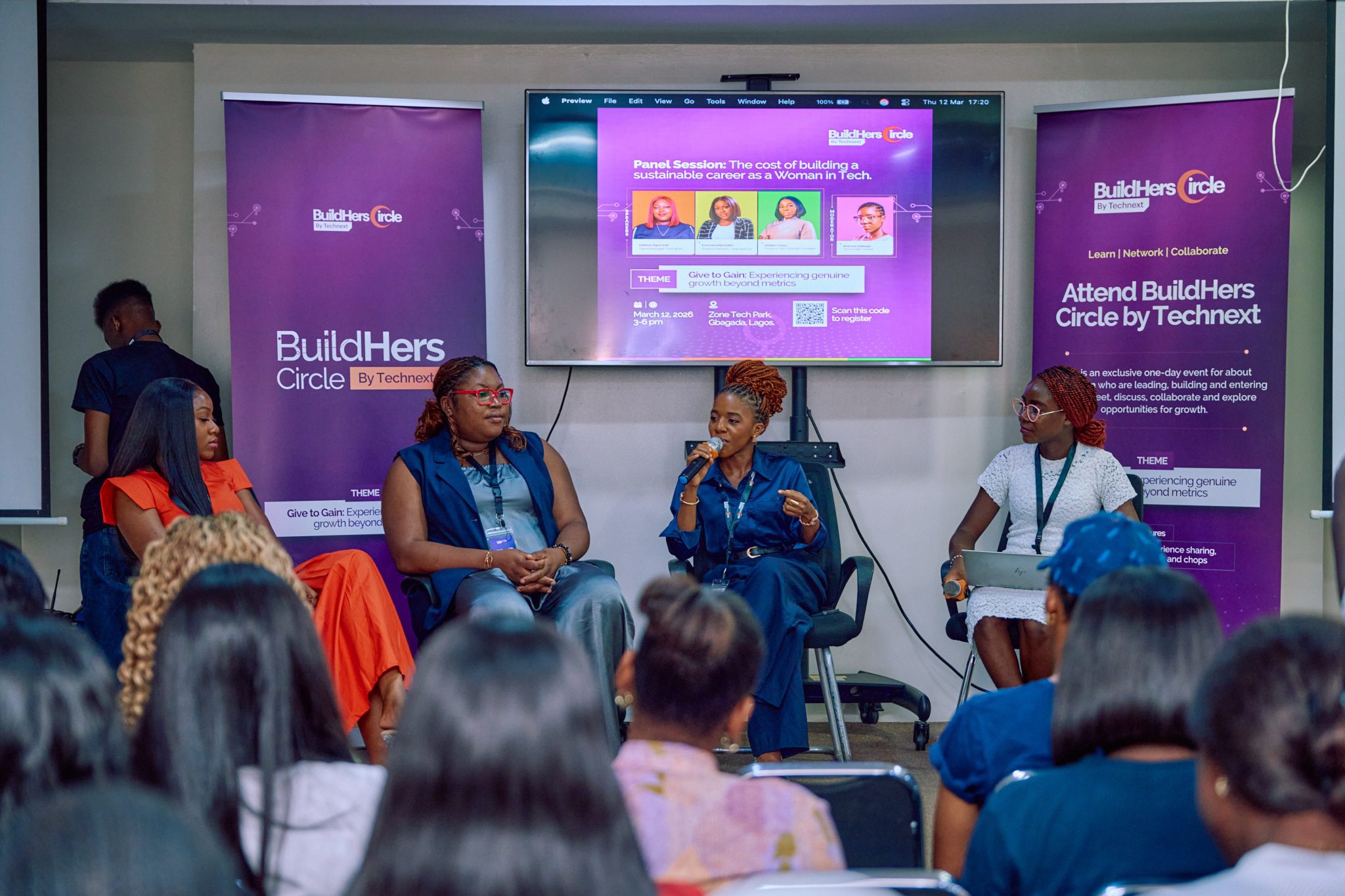 Detiem Taiwo urges women in tech at BuildHers Circle to embrace constructive criticism for genuine career growth