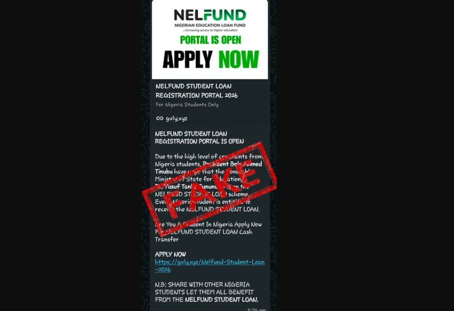 NELFUND debunks fake portal reopening, flags new student loan scam