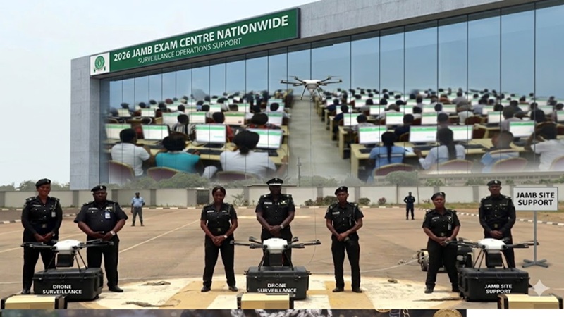 UTME 2026: Police deploy surveillance tech to secure JAMB exam centres nationwide