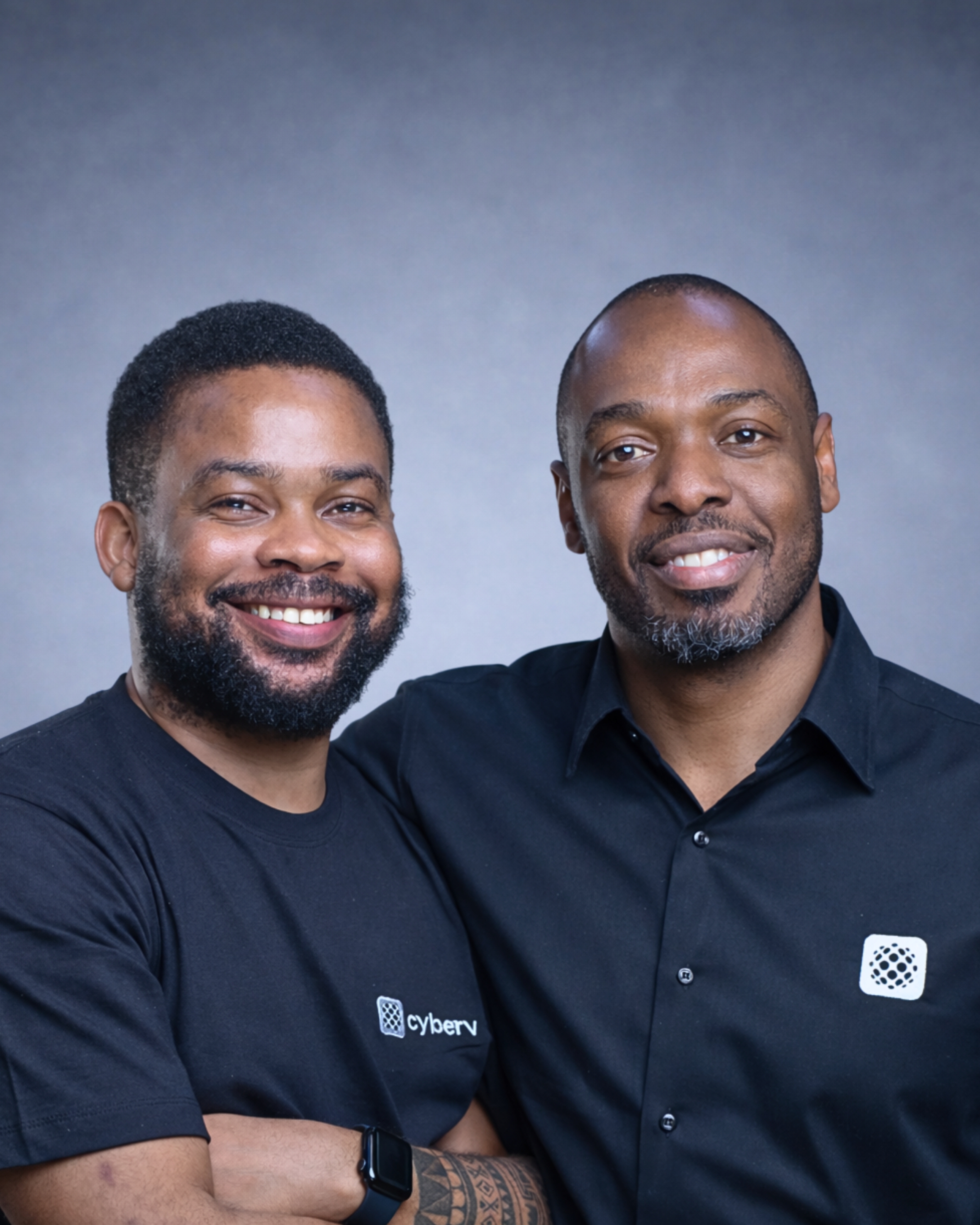 Adetokunbo Omotosho and Ayomide Daniels, co-founders, Cybervergent