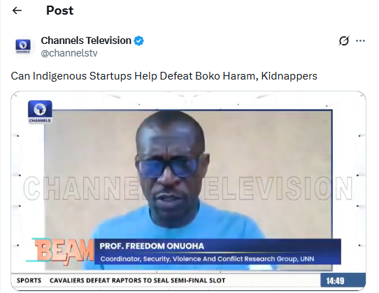 Can Nigerian startups like Terra Industries finally help defeat Boko Haram? A review of the hard questions raised on Channels TV
