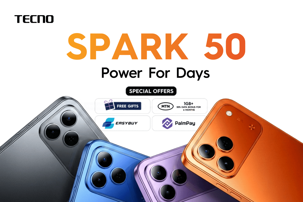 TECNO officially launches the SPARK 50 with massive 6700mAh battery and 120Hz display