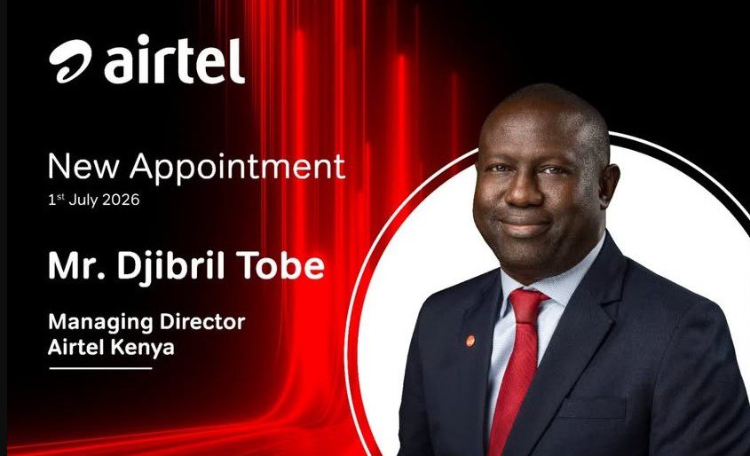 Airtel Kenya appoints Djibril Tobe as new managing director, effective July 1