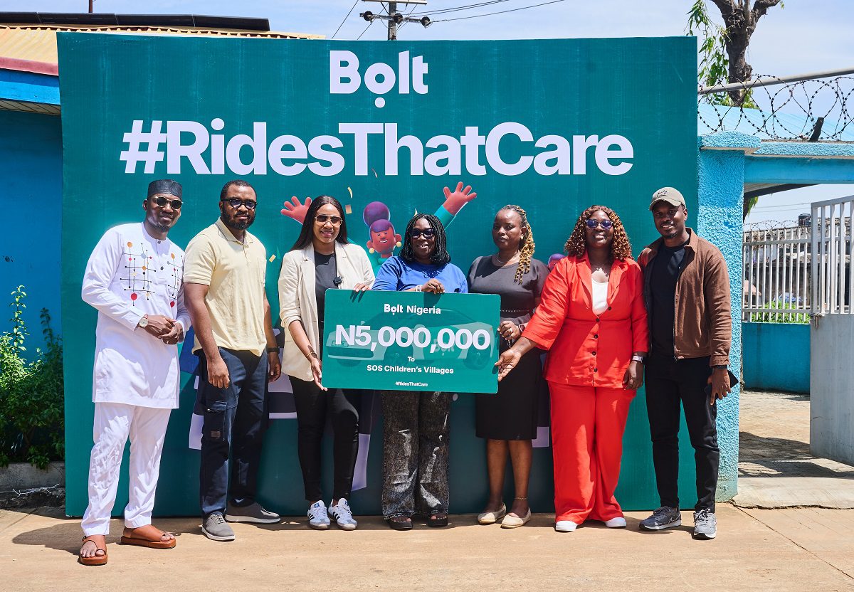 Bolt ends Rides That Care campaign, donates ₦5 million proceeds to SOS Children's Village