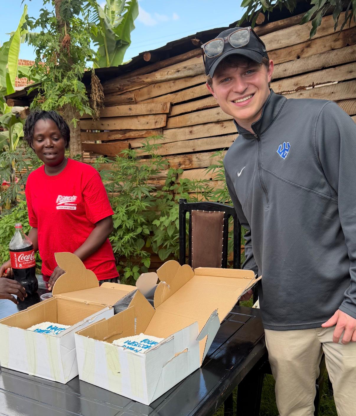 Ryan Anderson, founder and CEO of Circadify during his 22nd birthday in Uganda