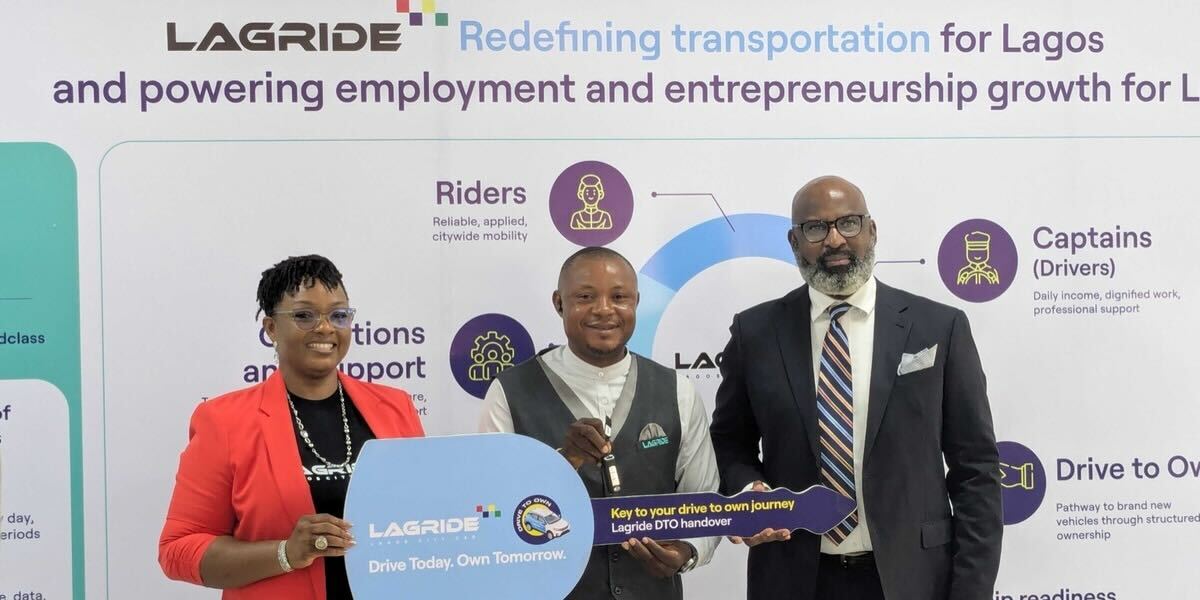 Lagride gives out new cars to 10 drivers