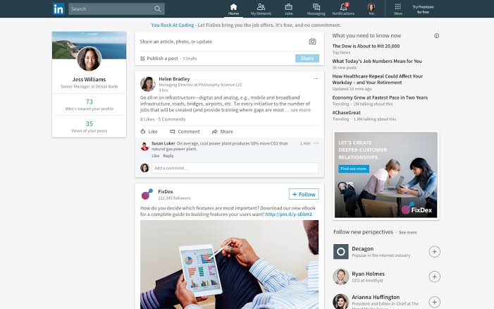 LinkedIn app