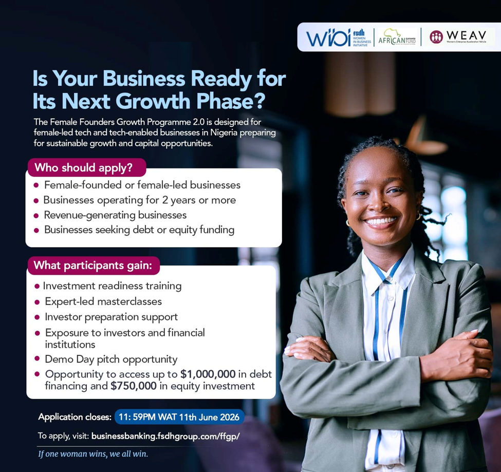 FSDH Partners with Africa Guarantee Fund and WEAV Capital to Equip Female Founders